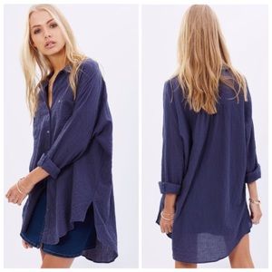 Free People Love Her Madly Oversized Button Down